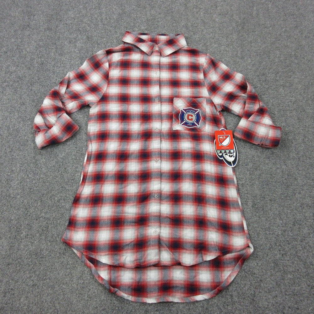 Chicago Fire FC Pajama Shirt Womens Small Red MLS Soccer Concepts Sport